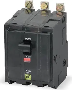 SQUARE D QOB330VH Miniature Circuit Breaker, QO Series, 30A, 3 Pole, 120/240V