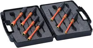 Nut Driver Set,7 Pieces,SAE,Solid,Ins IDEAL 35-9104