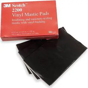 3M 2200-6-1/2X4-1/2IN Mastic Tape, 125 mil, 6-1/2" x 4-1/2"