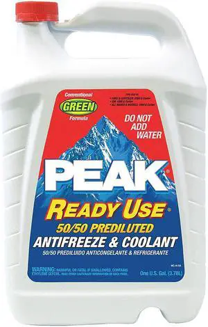 PEAK RUAB53 Antifreeze Coolant,1 gal.,50/50