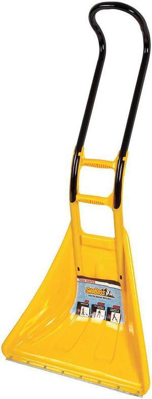 ZORO SELECT 1625300 Snow Shovel, 13 1/4 in W x Steel Blade, 48 in L Fiberglass