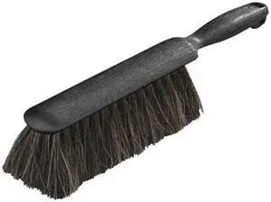 Counter/Radiator Brush, Horsehair Blend, 8" Brush, 5" Handle, Black 3622503