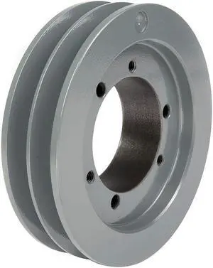 ZORO SELECT 5V802 1/2 in to 2-1/2 in Quick Detachable Bushed Bore 2 Groove
