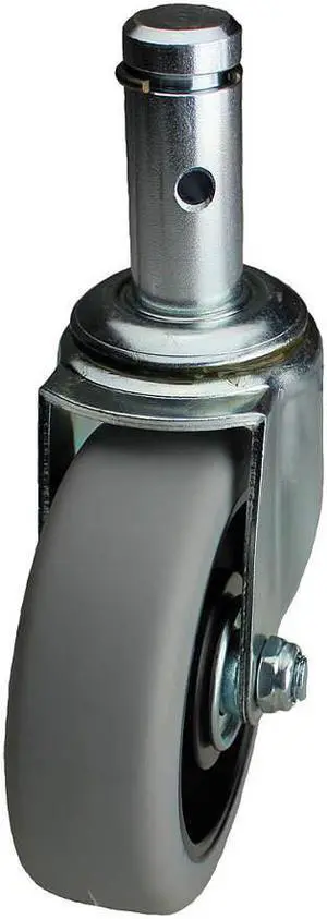 ZORO SELECT 32J811 Swivel Stem Caster,TPR,4 in.,300 lb.