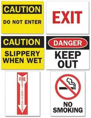 Tarifold, Inc. Sign,Safety Insrts,12,Ast P1949TA