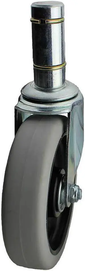 ZORO SELECT 32J814 Swivel Stem Caster,Polyurthn,5 in,250 lb