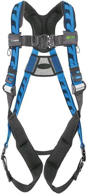 HONEYWELL MILLER ACA-QC2/3XLBL AirCore(TM) Full Body Harness, 2XL/3XL, 400 lb.,