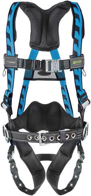 HONEYWELL MILLER AC-TB-BDP/UBL AirCore(TM) Full Body Harness, L/XL, 400 lb.,