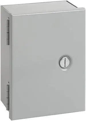 NVENT HOFFMAN A10N106 Flush Slotted Latch Electrical Enclosures, 10 in H, 6 in