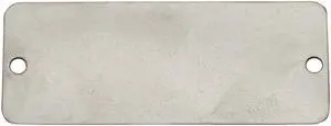 Blank Tag,Rectangle,Steel,PK25 C.H. HANSON 43112