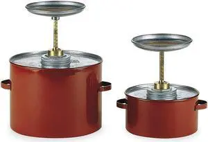 EAGLE MFG P702 Plunger Can,1/2 Gal.,Galvanized Steel