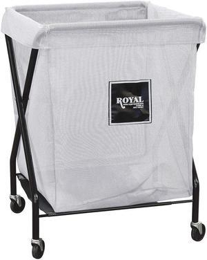 ROYAL BASKET TRUCK G06-WWX-XMA-3ONN X-Frame Cart,6 Bu,White Mesh