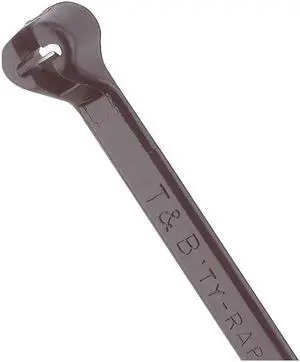 TY-RAP TY24MX Cable Tie, 5-1/2 in L, 1-1/4 in Max Bundle Dia., Black, Nylon