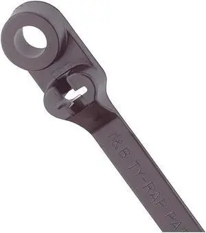 TY-RAP TY37MX Cable Tie, 14 in L, 3-1/2 in Max Bundle Dia., Black, Nylon 6/6,