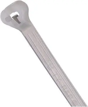 TY-RAP TY242M Cable Tie, 8-1/2 in L, 2 in Max Bundle Dia., Natural, Nylon 6/6,