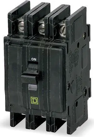 SQUARE D QOU310 Miniature Circuit Breaker, QOU Series, 10A, 3 Pole, 120/240V