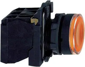 SCHNEIDER ELECTRIC XB5AW35B5 Illuminated Push Button, 22 mm, 1NO/1NC, Round,