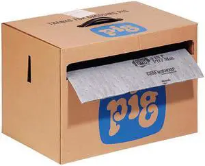 PIG MAT284 Absorbent Roll, Absorbs 9.2 gal. Universal, ,Gray