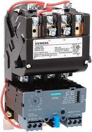 SIEMENS 14BUC32AF Nonreversing NEMA Magnetic Motor Starter, No Enclosure NEMA