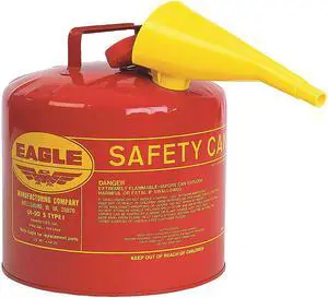 EAGLE UI50FS 5 gal. Red Galvanized steel Type I Safety Can for Flammables