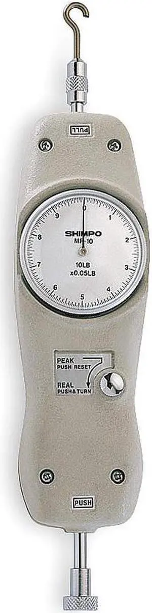 SHIMPO MF-10 Mechanical Force Gauge,Range 10 lb