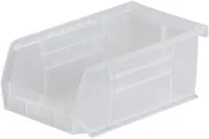 AKRO-MILS 30240SCLAR 7"L x 8-1/4"W x 14-3/4"H Clear Hang and Stack Bin