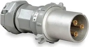 HUBBELL KILLARK VP204513 Pin & Slve Plug, 200A, 4P, 4W, 600VAC/250VDC