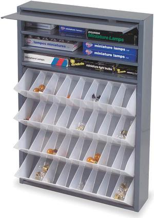 DURHAM MFG 590-95 Bin Dispensing Cabinet,Tilt Out,Gray