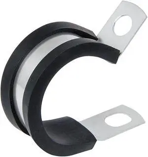 Clamp, Cushioned, EPDM, Dia 5/8 In, PK 25