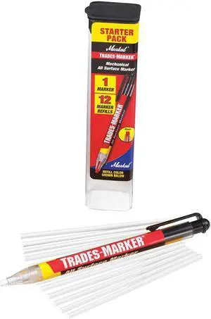 MARKAL 96130 Trades-Marker All-Surface Marker,White