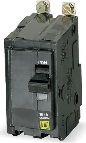 SQUARE D QOB215 Miniature Circuit Breaker, QO Series, 15A, 2 Pole, 120/240V AC,