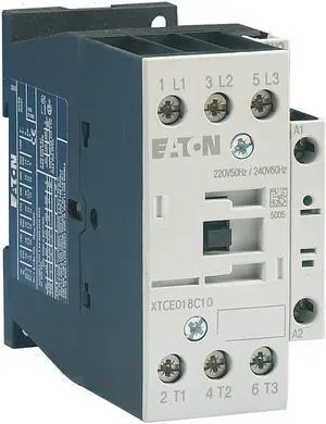 EATON XTCE032C01C IEC Magnetic Contactor, 3 Poles, 480 V AC, 32 A, Reversing: No