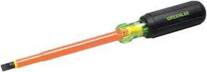 GREENLEE 0153-15-INS Insulated Slotted Screwdriver 5/16 in Round