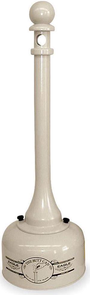 EAGLE MFG 1202BEI Cigarette Receptacle,2 gal.,Tan