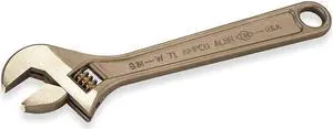 AMPCO W-71 Adj. Wrench,Nonspark,8",1-1/8",Natural