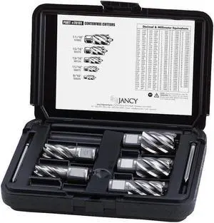 SLUGGER BY FEIN 63134999011 Annular Cutter Set M42,1 In Cut D,5 Pc