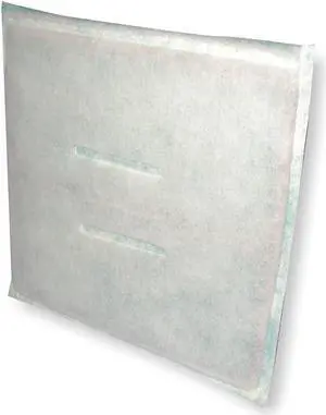 Filter, 20 In. W, 1/2 In. D, 20 In. H, PK 6