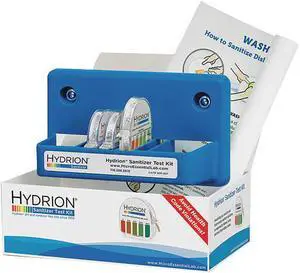 HYDRION Quatstart Quat Test Kit,Wall Mount