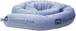 PIG PIG217 Sorbent Sock, 32 gal, 5 in x 10 ft, Universal, Blue, 4 PK