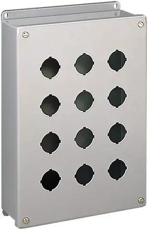 Hoffman E1PBSS Enclosure for 1 30.5 mm Pushbutton, Stainless Steel Type 304