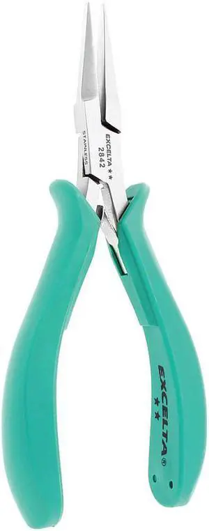 EXCELTA 2842 Flat Nose Plier,5-3/4 in.,Smooth