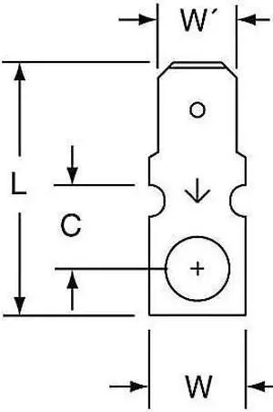 3m Male Disconnect,Bare,PK500  MA250DM/10RRK