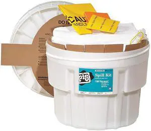 PIG KIT411-01 PIG Spill Kit, Oil-Based Liquids, White