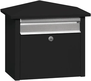 Salsbury Industries Mail House,Steel,Surface/Post,Black 4750BLK Salsbury Industries Mail House,Steel,Surface/Post,Black 4750BLK