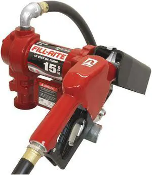 FILL-RITE FR1210HA Fuel Transfer Pump, 12V DC, 15 gpm Max. Flow Rate , 1/4 HP,