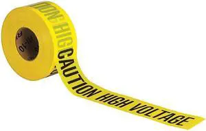 BRADY 91458 Barricade Tape,Polyethylene,1000 ft. L