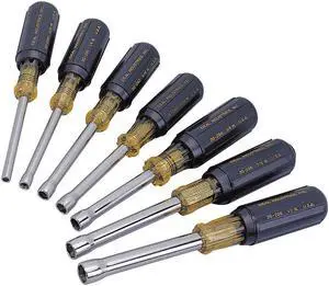 Nut Driver Set, 3/16 to 1/2 He, PK7