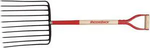 RAZOR-BACK 76125GR Ensilage Fork,D-Grip Handle,30in.LHandle