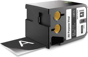Dymo White/Black Cartridge Label, 23 ft. Length, 2" Width 1868800 Dymo White/Black Cartridge Label, 23 ft. Length, 2" Width 1868800