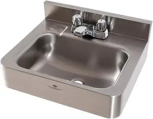 ACORN CONTROLS 1950-1-CSS Stainless Steel Bathroom Sink, With Faucet, Bowl Size